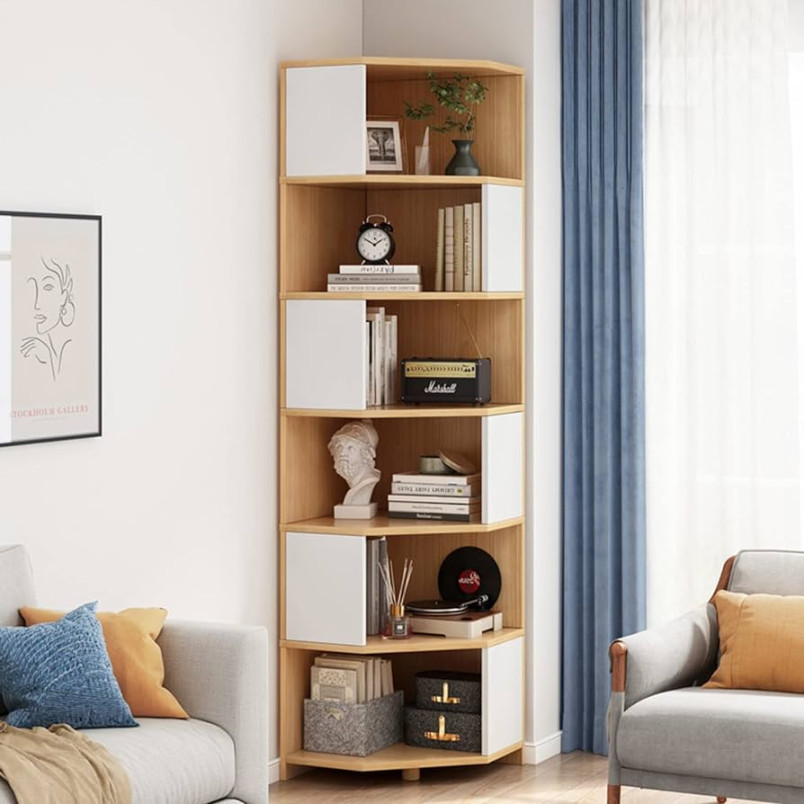 Lavendre Eckschrank Wohnzimmer Eckregal Schlafzimmer Eckregal Eckregal  Dreiecksschrank Bücherregal (B     CM)